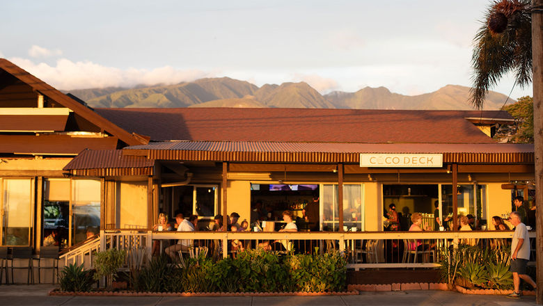Coco Deck Lahaina is one of the restaurants participating in a program that enables diners to round up the cost of their dinners and donate the additional money to a local charity.