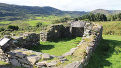 Famine-era ruins at Molly Gallivan's 200-year-old farm.