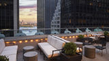 A view from the rooftop terrace at The Wall Street Hotel.
