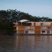 An exterior view of the Zafiro ship by Jungle Experiences.