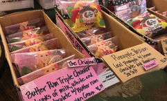 Some of the overstuffed treats that can be found inside The Maui Cookie Lady shop in Makawao.