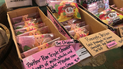 Some of the overstuffed treats that can be found inside The Maui Cookie Lady shop in Makawao.