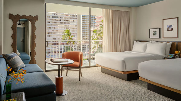 Guestrooms at Romer House Waikiki have a relaxed, residential feel.