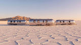 The camp consisting of six airstream trailers will be on Salar de Uyuni, the world's largest salt flat.