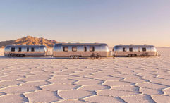The camp consisting of six airstream trailers will be on Salar de Uyuni, the world's largest salt flat.