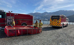 It took multiple fire departments until Tuesday to extinguish the blaze that started on Monday.