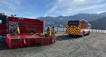 It took multiple fire departments until Tuesday to extinguish the blaze that started on Monday.
