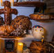 Round, sweet bread called pan de muerto is made for Dia de Muertos.