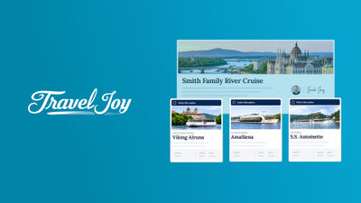 Cruise option comparisons can be shared side by side in a client proposal.