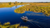 Boat safaris will be among the activities at Mokolwane Plains, exploring the channels and floodplains of the NG29 concession in Botswana's Okavango Delta.