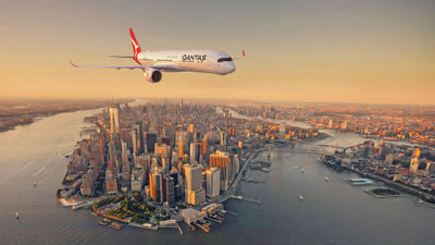 Qantas will fly the New York-Sydney route with Airbus A350-1000 aircraft.