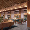 A lounge rendering for the Regent Bora Bora, a resort currently closed and undergoing renovations.