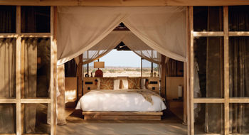 A one-bedroom riverfront villa at Ubuyu, a Banyan Tree Escape in Tanzania, which opened in September.
