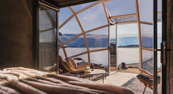A White Desert luxury camp in Antarctica.