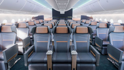 Premium Reserve cabins will offer 38 inches between rows and 16-inch seatback screens.