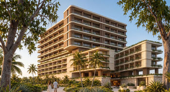 The development includes a 50-room hotel and branded residences.