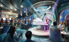 Sea Notes will be a "Little Mermaid"-themed piano lounge on the Disney Believe.