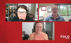 Clockwise from top left: Jamie Bisiada, editor of content innovation and retail; editor at large Robert Silk; and host Rebecca Tobin.