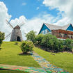 Trois Rivieres Distillery is recognizable by its landmark windmill.