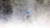 Geothermal scientist Andres Ruzo has been studying the Boiling River for 18 years.