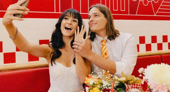 There are two Five Guys restaurants in Las Vegas where couples can get married.