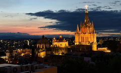 The Parroquia de San Miguel Arcangel, as seen from Casa de Sierra Nevada, a Belmond hotel.