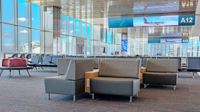 The Terminal A pier also has expanded seating areas, power stations and new concessions.