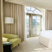 The property features 373 rooms, a spa, a heated indoor pool and a fitness center.