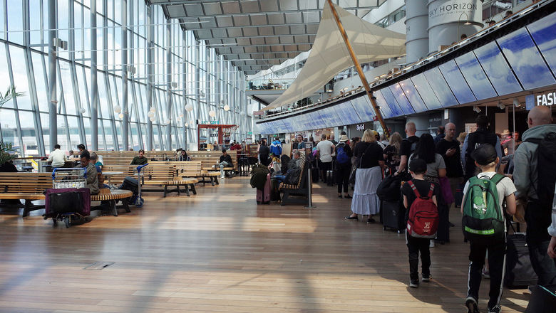 A terminal at Stockholm Arlanda Airport.