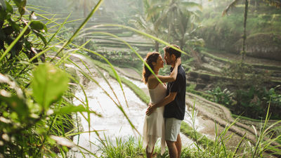 A couple in Bali.