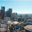 The Los Angeles skyline.