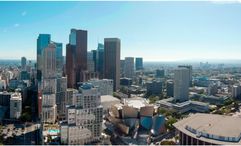 The Los Angeles skyline.