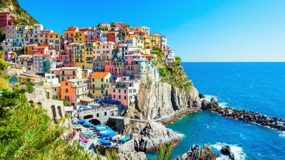The town of Manarola in Italy's Cinque Terre region.