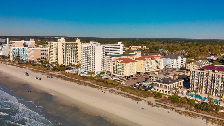 An aerial view of Myrtle Beach.