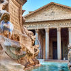 The Pantheon and its fountain.
