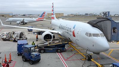 American Airlines planes at JFK Airport in New York.