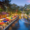 San Antonio's Riverwalk area. The city next year will be linked to Frankfort, Germany, via a route from Condor.