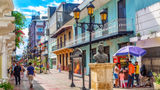 A statue of Bartholomew Columbus on Calle el Conde in the Dominican capital of Santo Domingo. A rail line is being created that will connect the city to Punta Cana and other destinations.