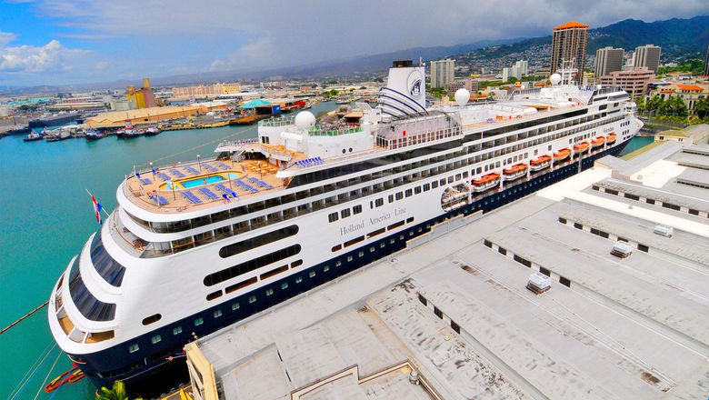 Holland America Line's Volendam in Honolulu.