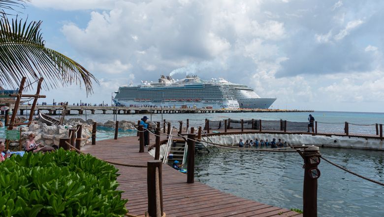 Cruise ships in Costa Maya, Mexico. The industry has avoided a $42 head tax in Mexico, and will end up paying considerably less.