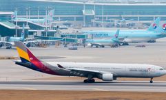 Korean Air purchased Asiana Airlines for $1.3 billion in December 2024.