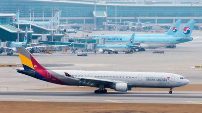 Korean Air purchased Asiana Airlines for $1.3 billion in December 2024.