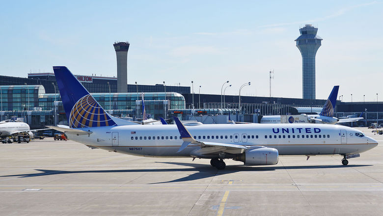 A United jet at O'Hare, where capacity limits may be instated this summer.