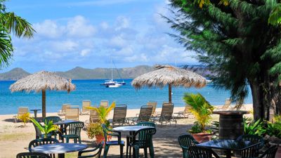 A resort scene in Nevis.