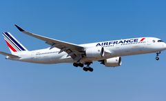Air France will use an Airbus A350 on the Paris-Las Vegas route.