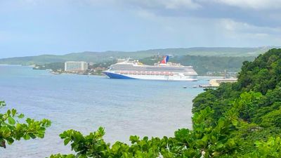 A Carnival ship in Ocho Rios in 2022.