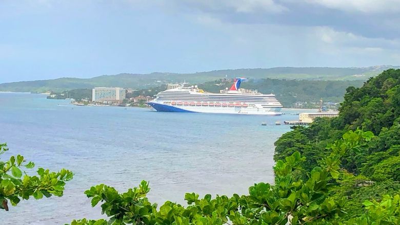A Carnival ship in Ocho Rios in 2022.