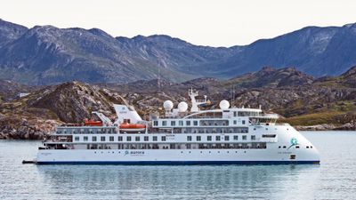 The Greg Mortimer in Greenland.