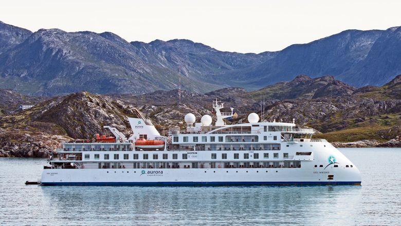 The Greg Mortimer in Greenland.