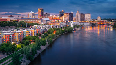 The St. Paul cityscape.